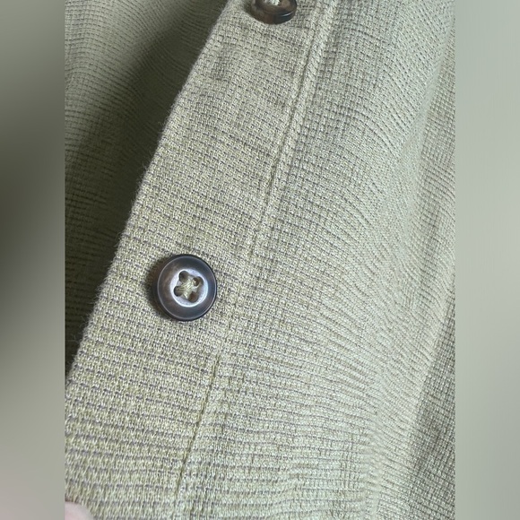 Vintage 90s  Patagonia Yellow Organic Cotton Button Up Long Sleeve Shirt Large - Picture 8 of 10